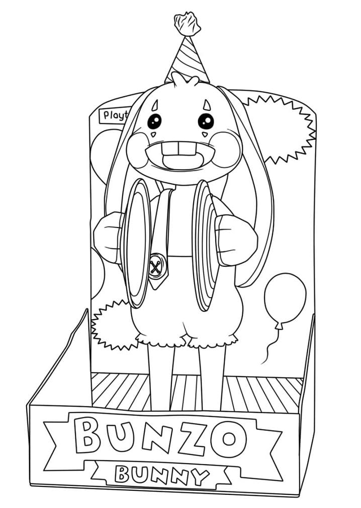 Poppy Playtime Bunzo Bunny Coloring Page Free Printable Coloring 