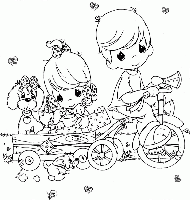 Precious Moments Baby Coloring Pages Coloring Home