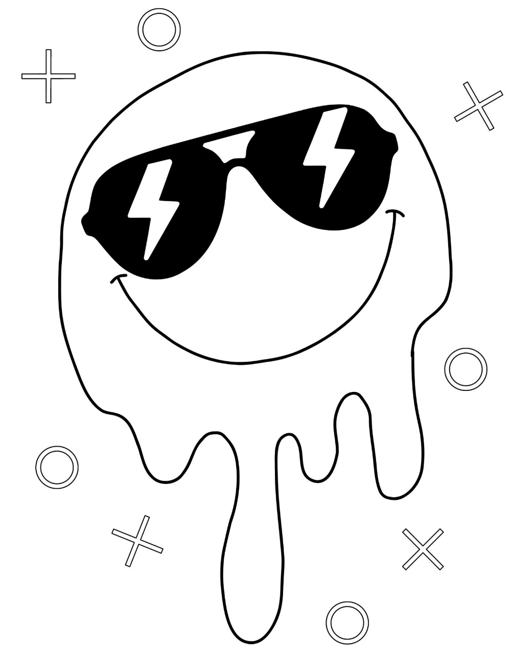 Preppy Coloring Pages Teens Coloring Pages Preppy Aesthetic Etsy 