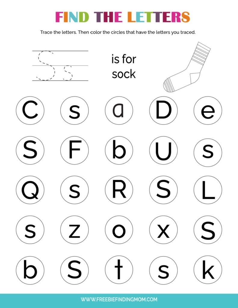 Preschool Printable Worksheets Letter S