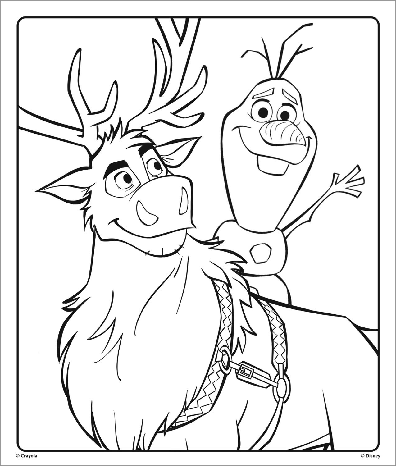 Princess Anna And Elsa Frozen Coloring Page ColoringBay