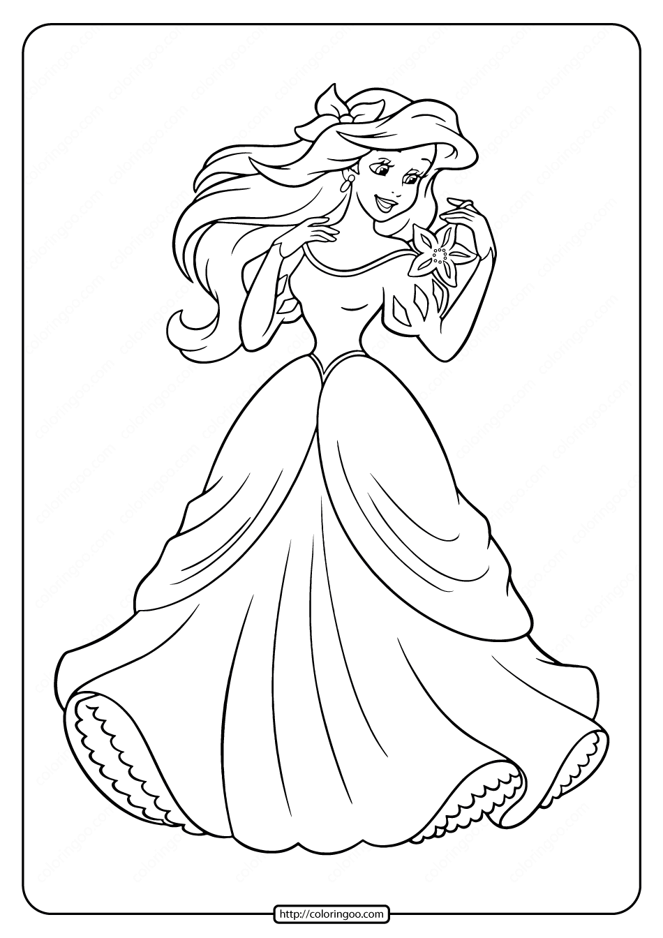Princess Ariel Coloring Coloring Pages