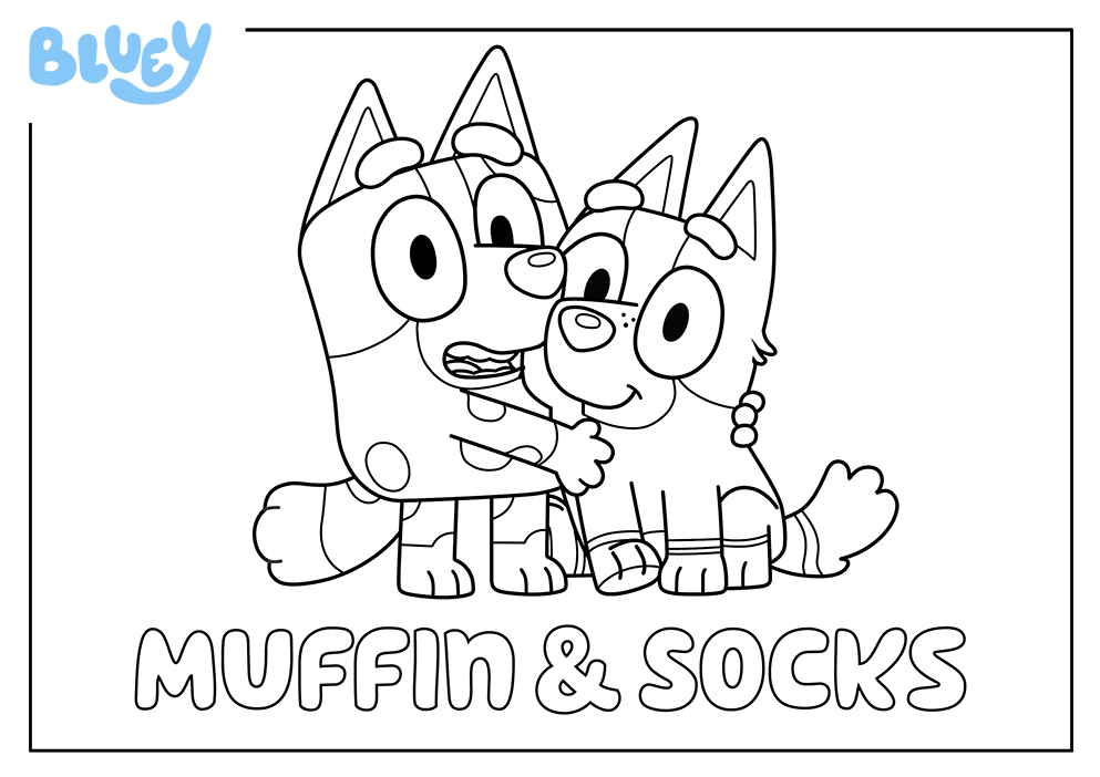 Print Your Own Colouring Sheet Of Muffin And Socks Ryans Toy Review