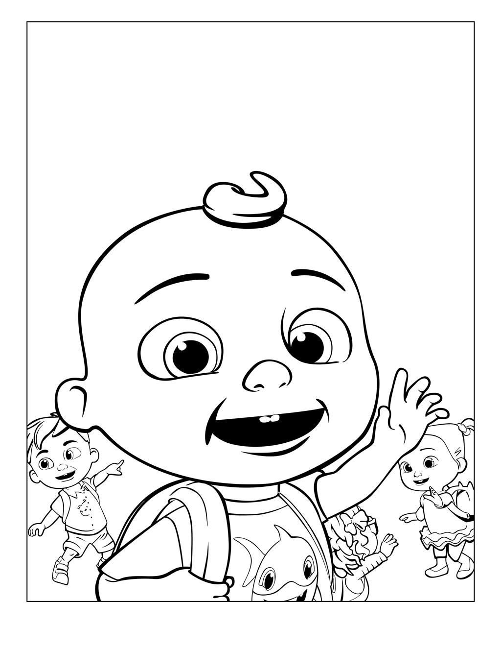 Printable Cocomelon Coloring Page Coloring Book