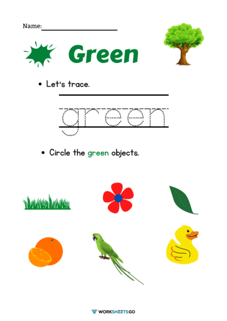 Printable Color Worksheets WorksheetsGO