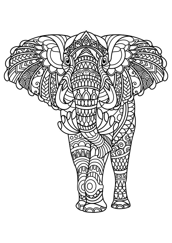 Printable Coloring Book For Adults 254 Pages Giant Coloring Posters