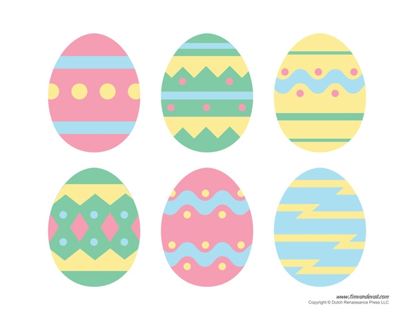 Printable Easter Egg Templates