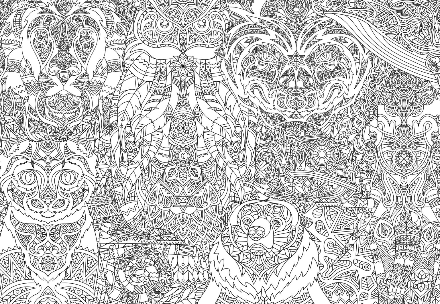 Printable Giant Coloring Posters For Adults Giant Coloring Posters
