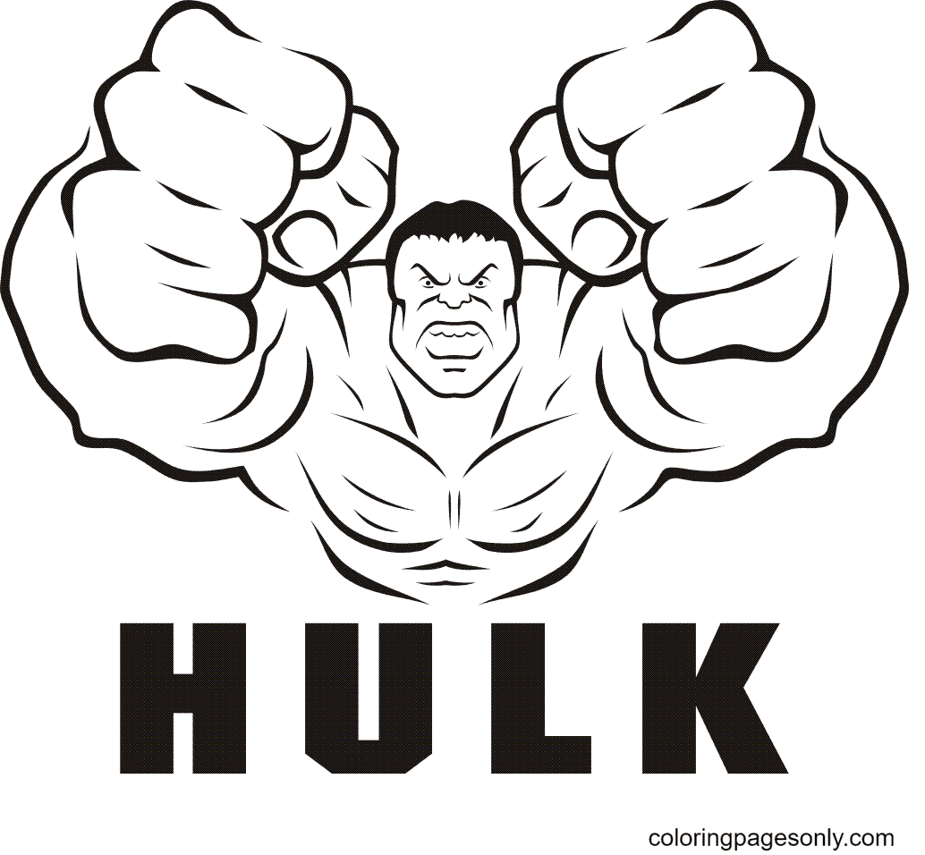 Printable Incredible Hulk Coloring Page Free Printable Coloring Pages