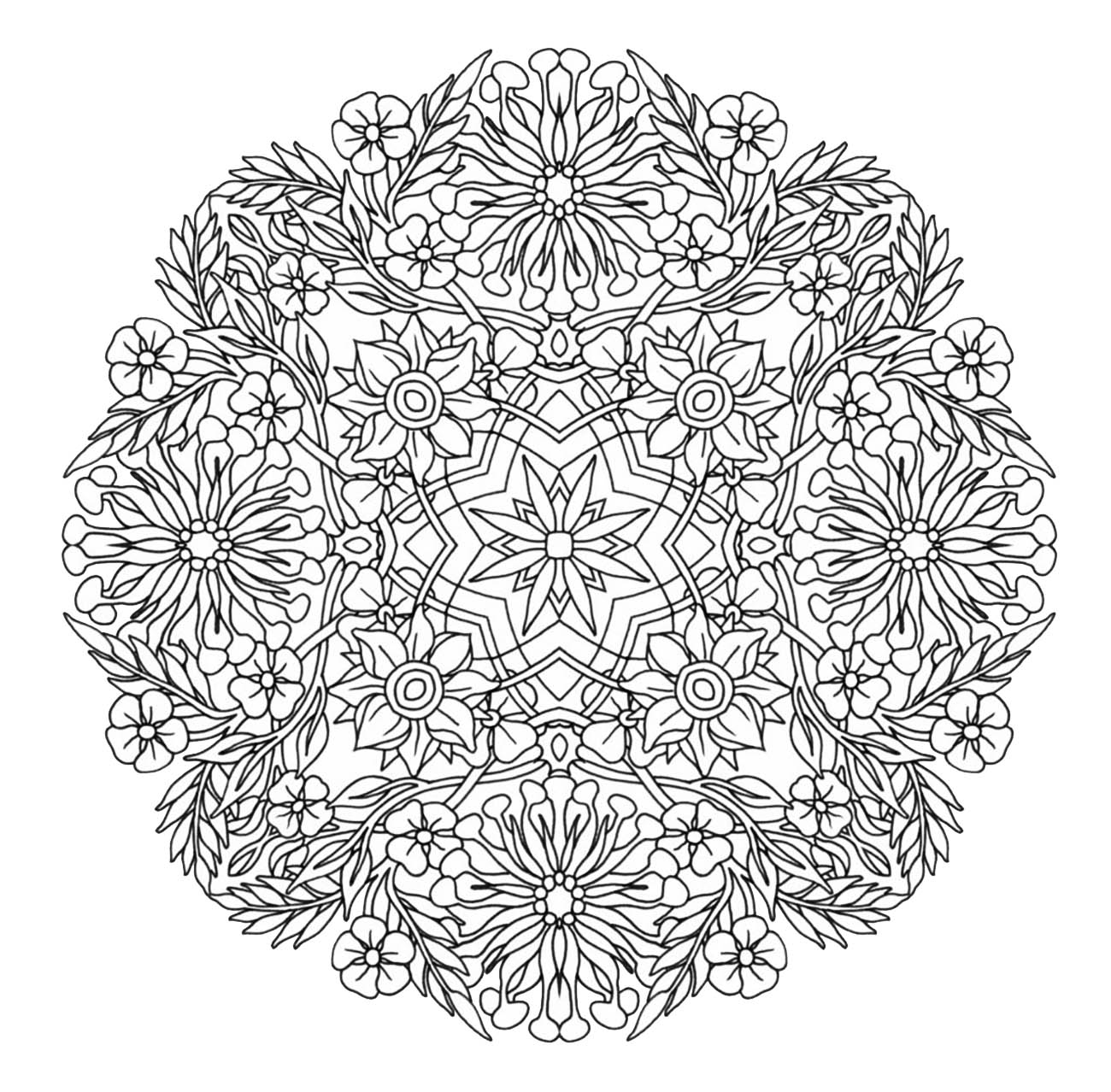Printable Mandalas For Adults Team Coloring