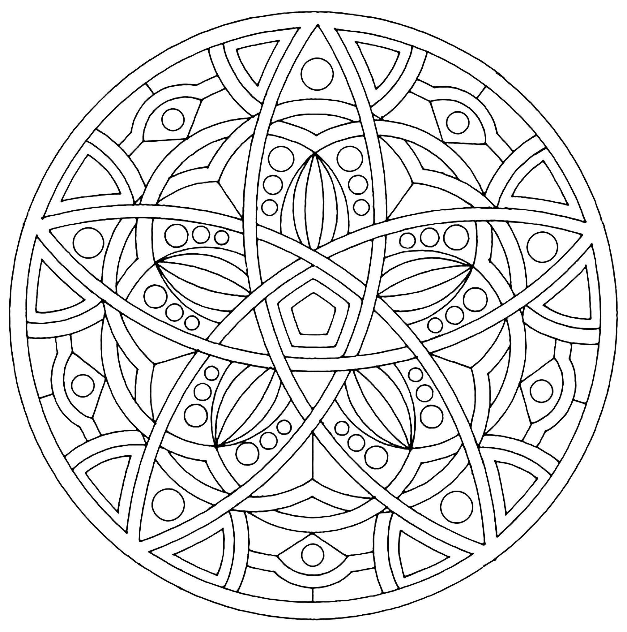 Printable Mandalas For Adults Team Coloring