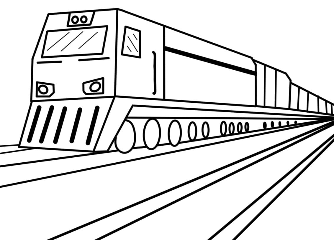 Printable Passenger Train Coloring Page Free Printable Coloring Pages