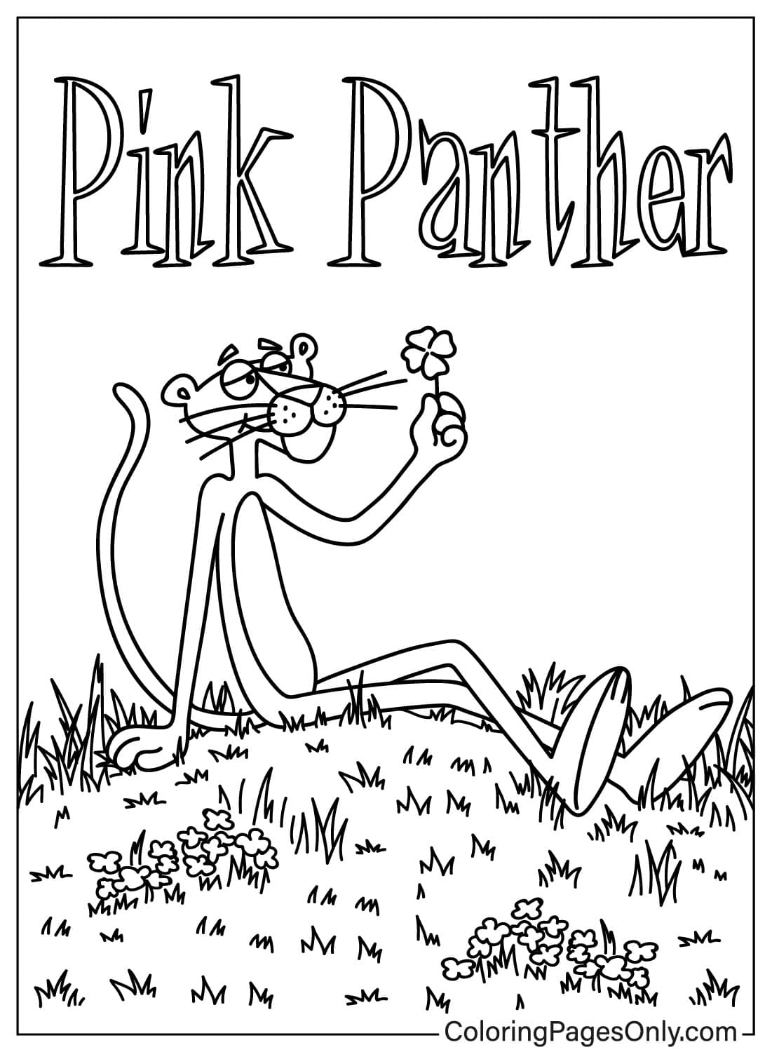 Printable Pink Panther Free Printable Coloring Pages