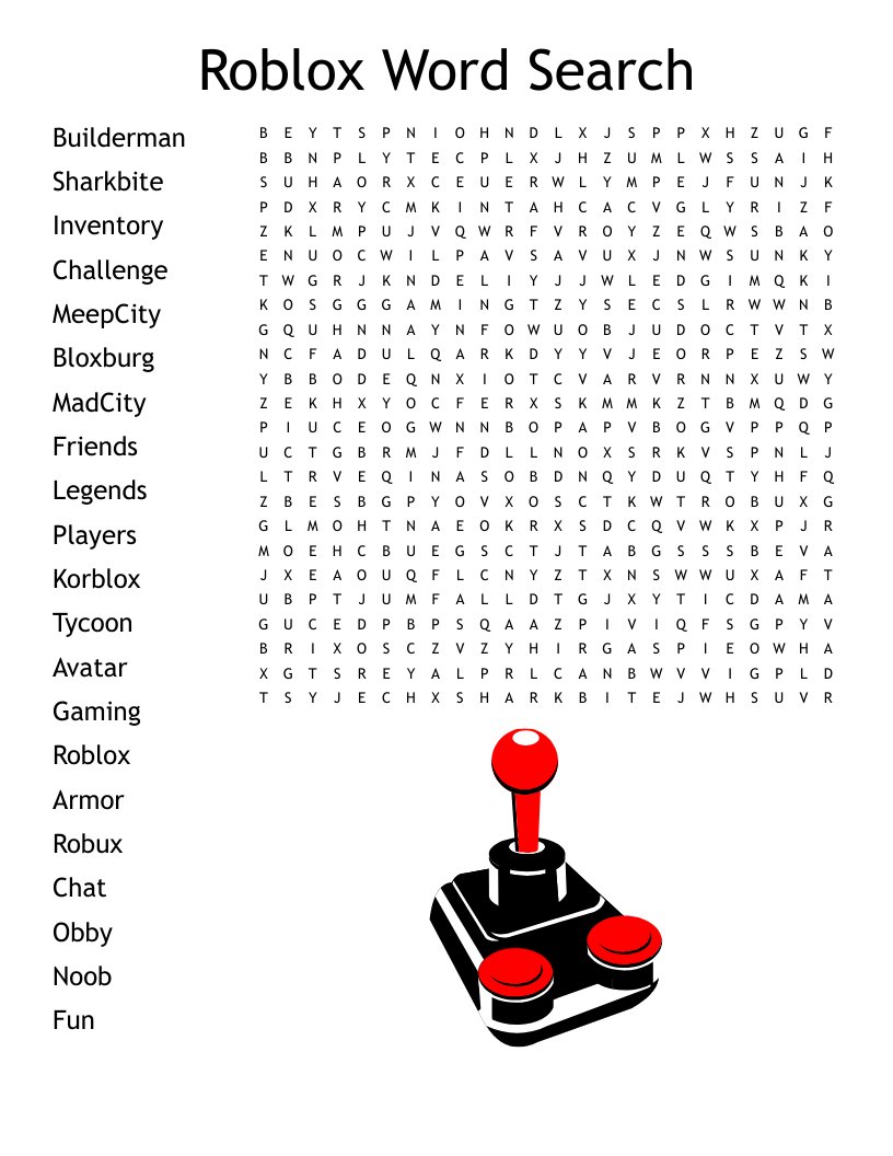 Printable Roblox Logo Printable Word Searches Images