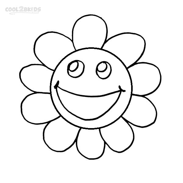 Printable Smiley Face Coloring Pages For Kids