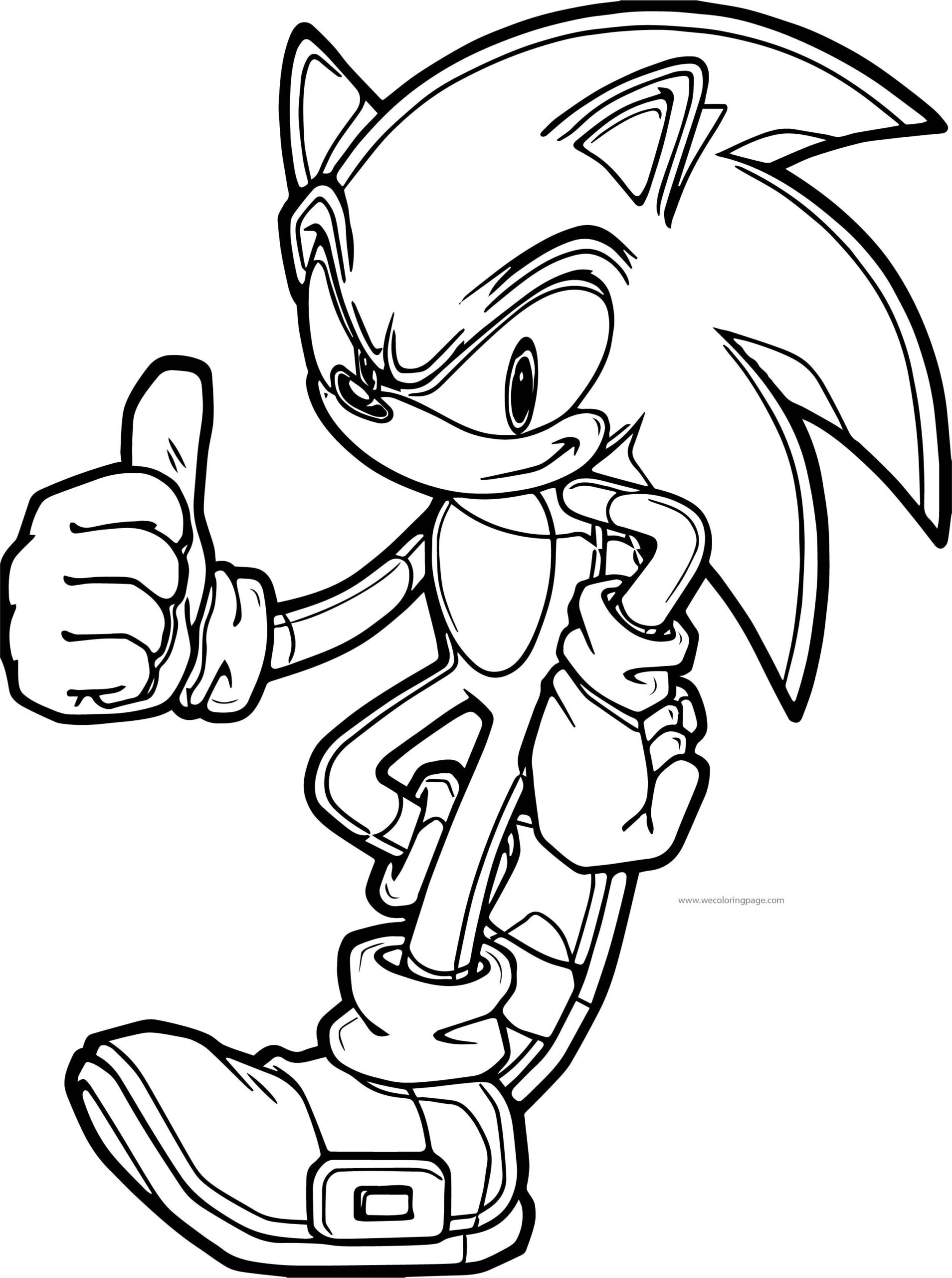 Printable Sonic The Hedgehog
