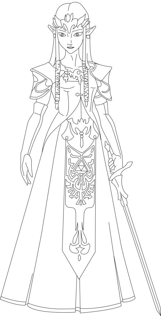 Printable Zelda Coloring Pages ColoringMe