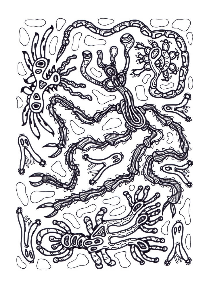 Psychedelic Coloring Page Free Printable Coloring Pages For Kids