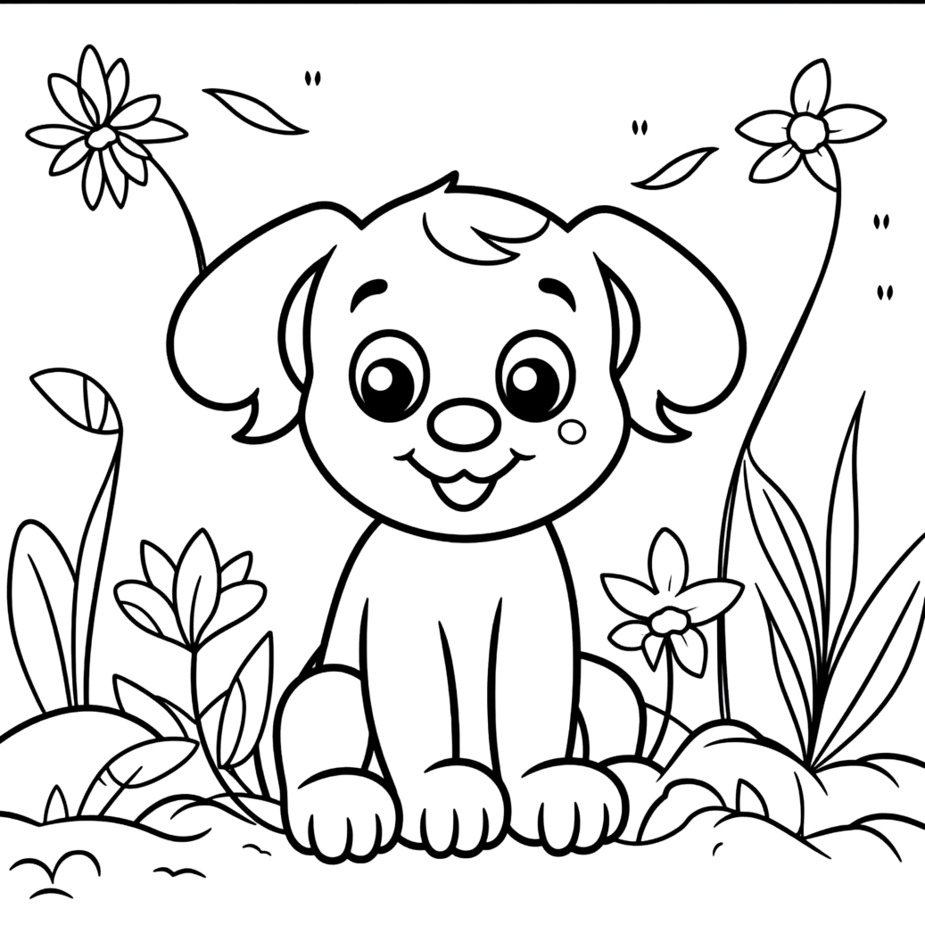 Puppy Coloring Page