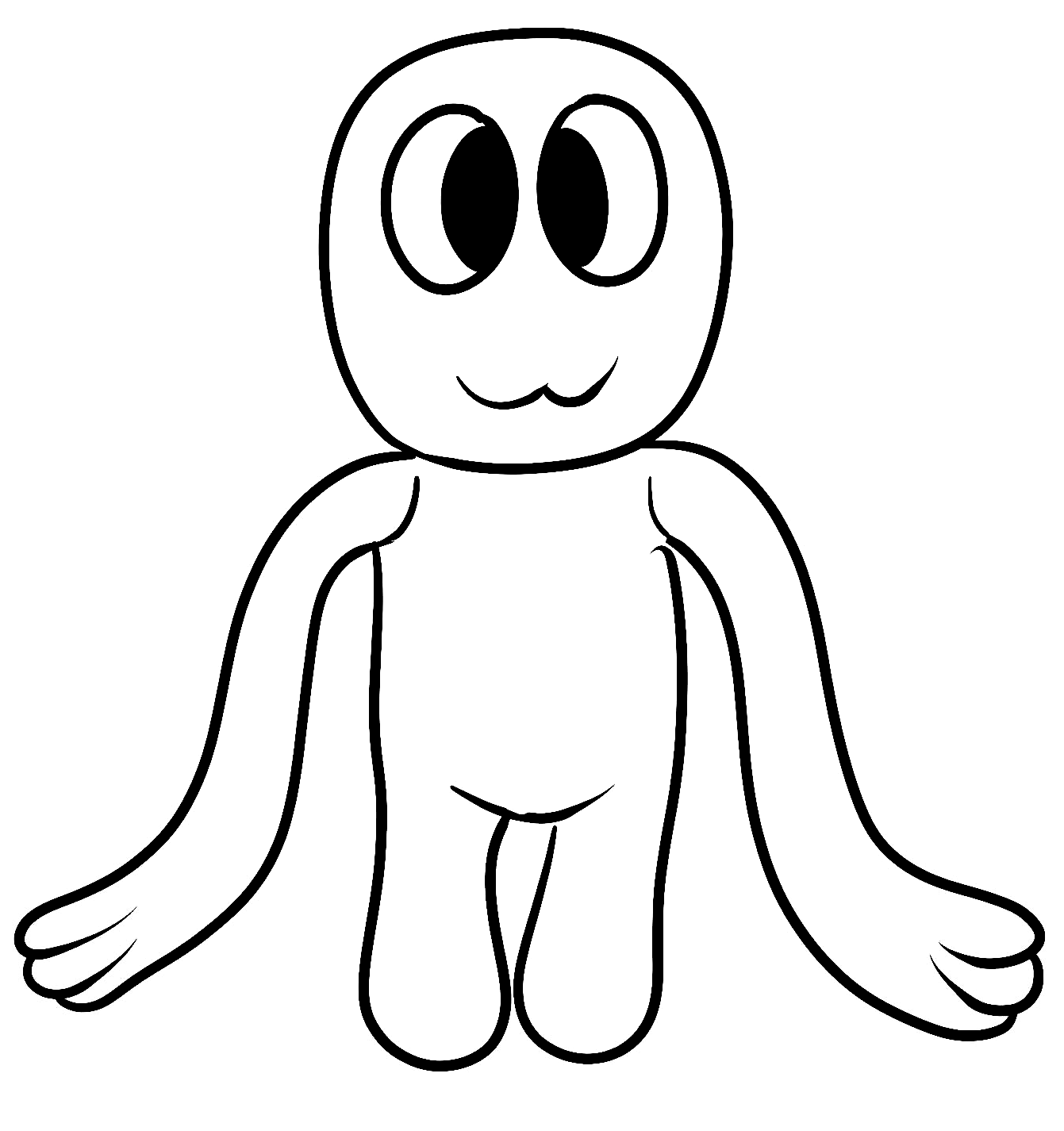 Rainbow Friends Color Sheets Coloring Pages Blue Rainbow Friends