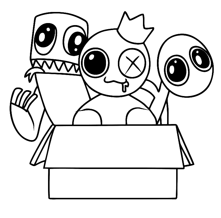 Rainbow Friends Coloring Pages Coloring Pages For Kids And Adults