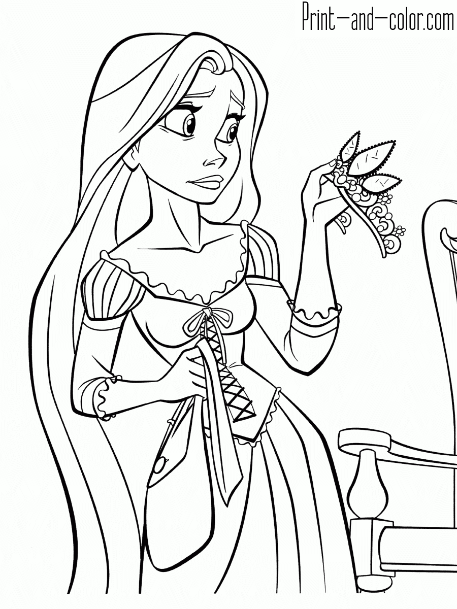 Rapunzel Coloring Pages Print And Color