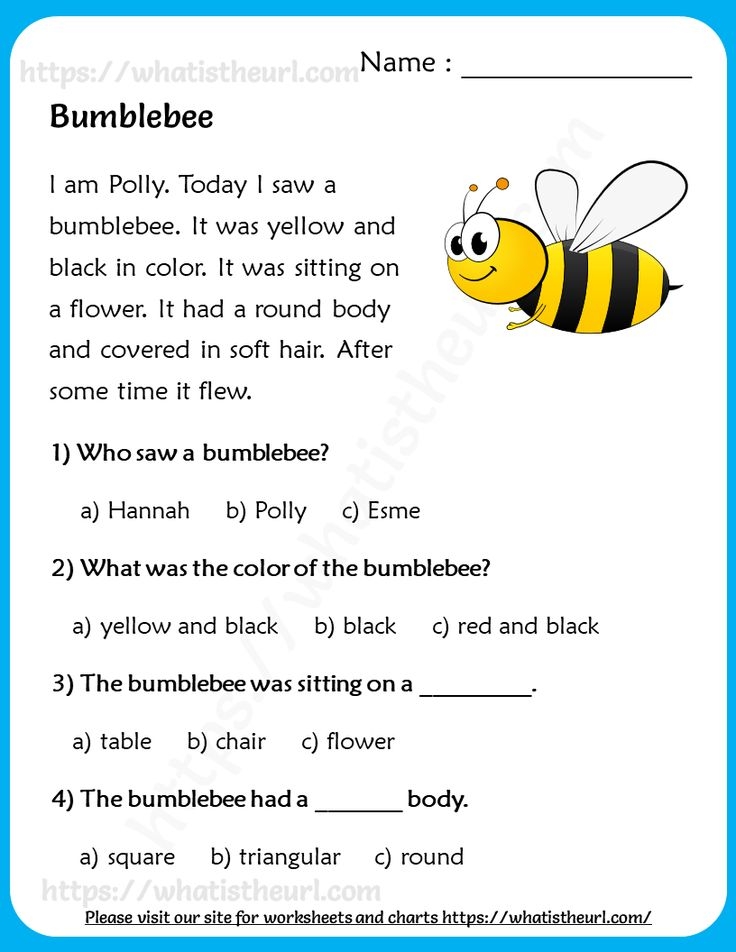 Reading Comprehension For Grade 3 Reading Comprehension Passages