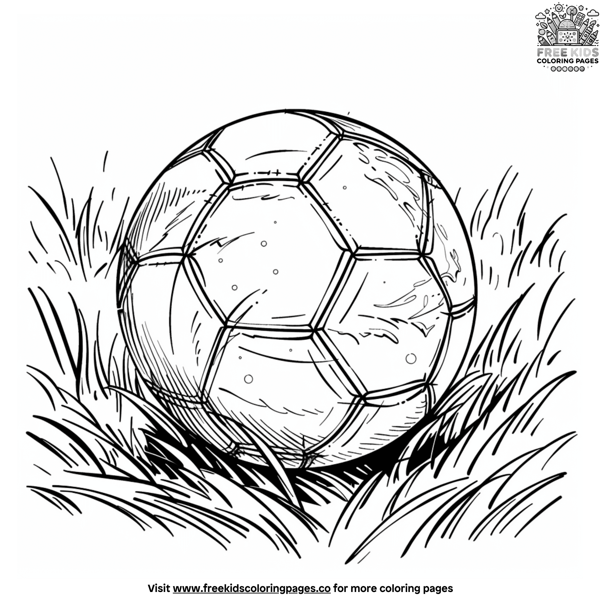 Realistic Soccer Coloring Pages