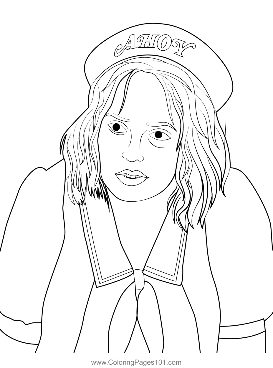 Robin Buckley Stranger Things Coloring Page For Kids Free Stranger 