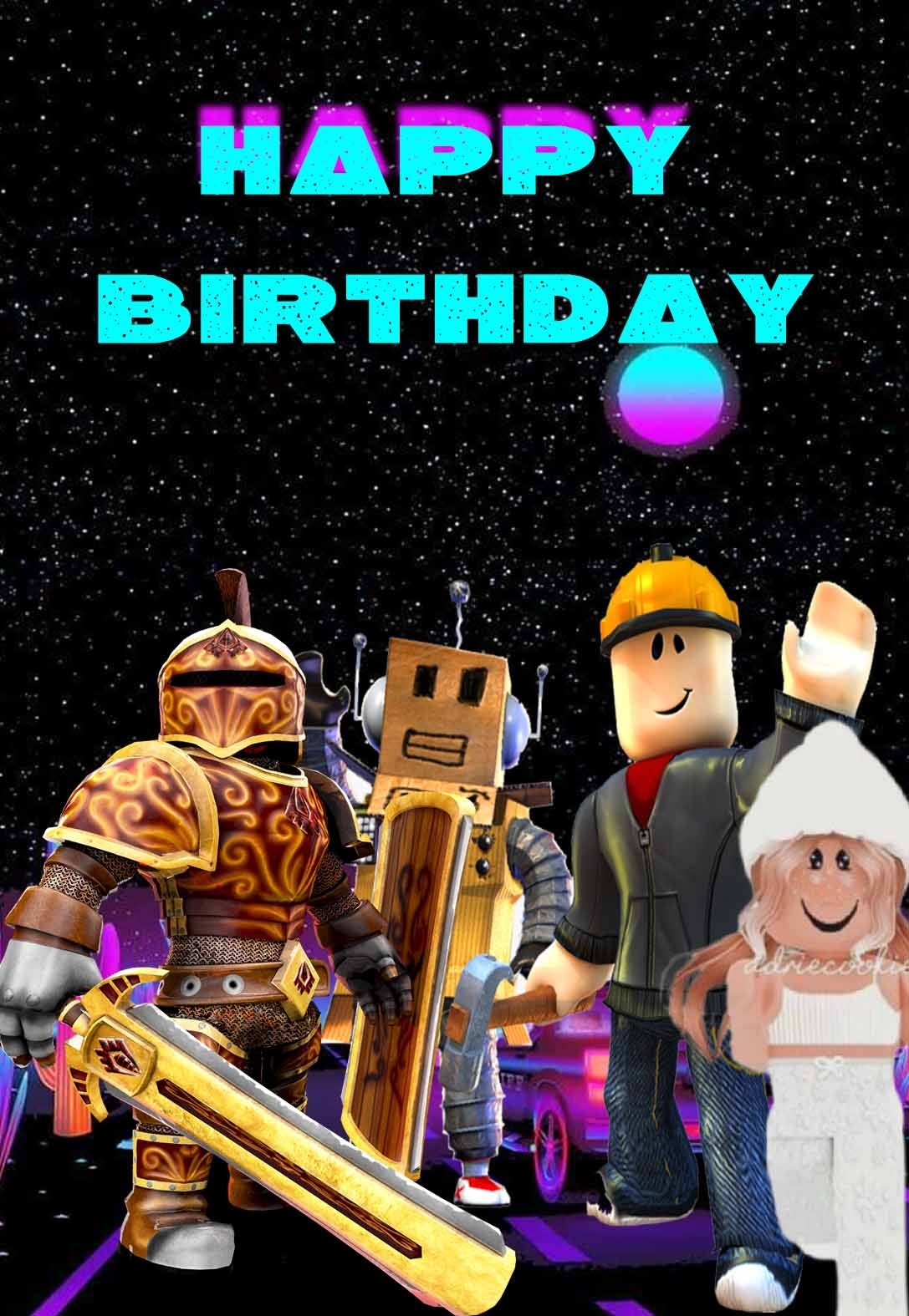 Roblox Printable Birthday Cards free PRINTBIRTHDAY CARDS