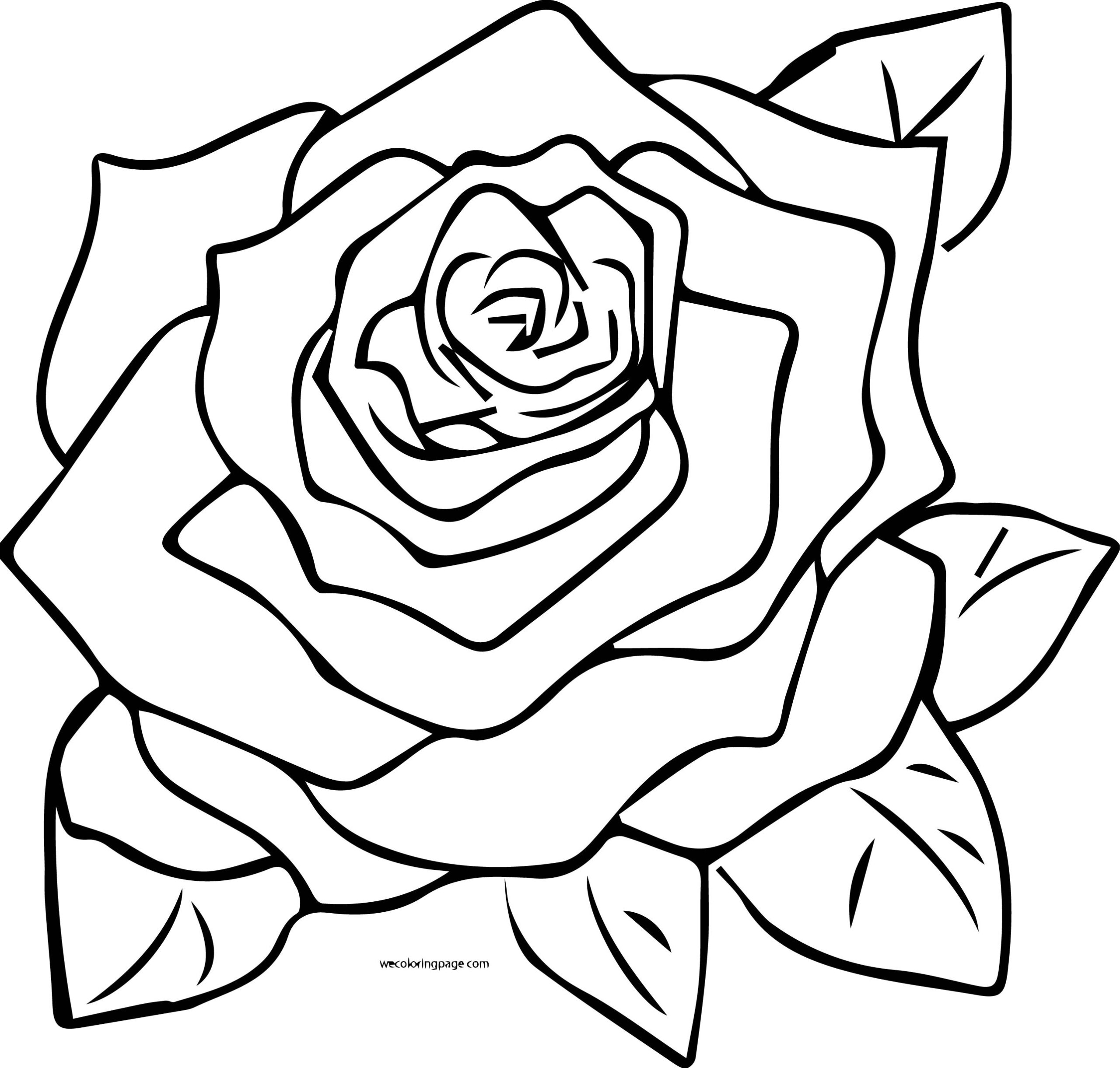 Rose Coloring Page 09 Wecoloringpage
