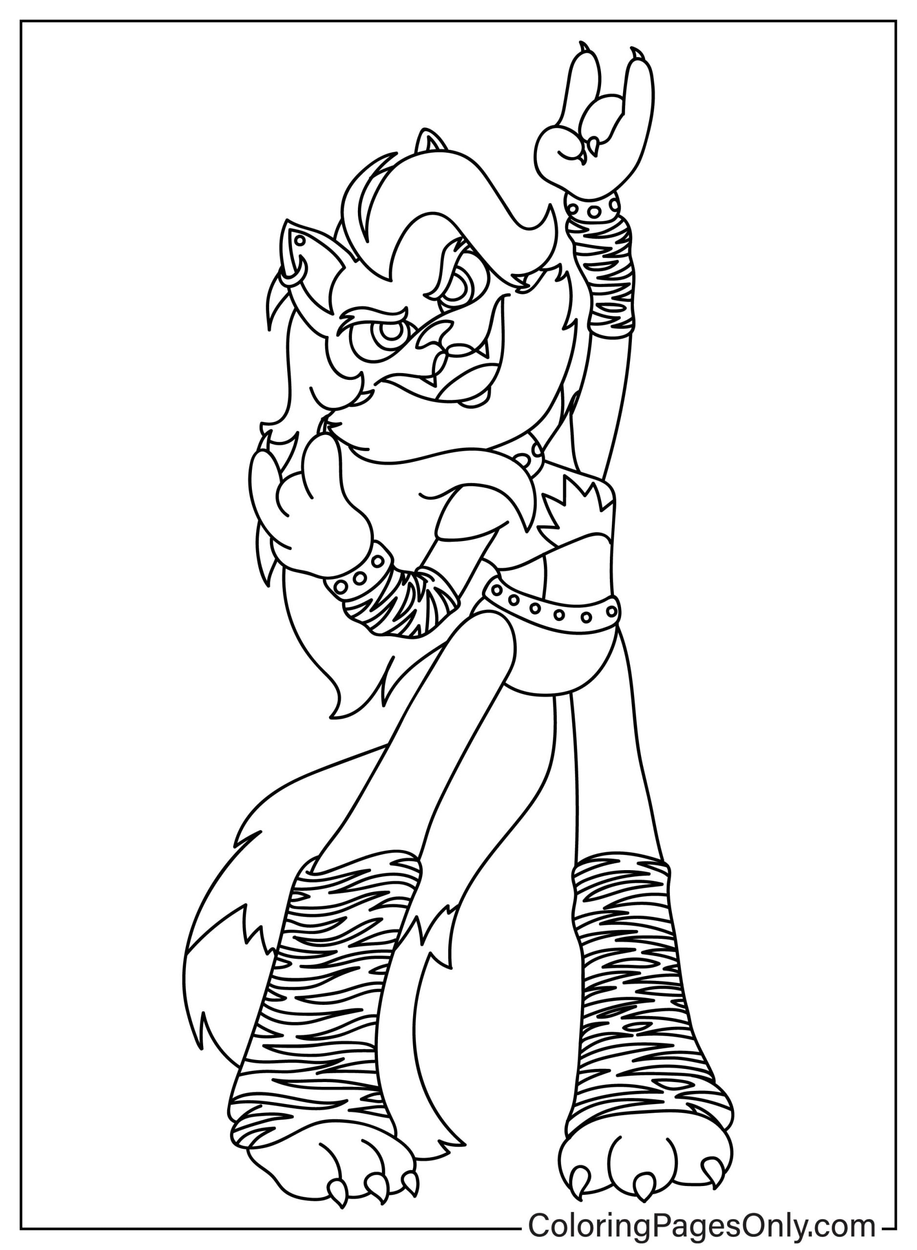 Roxanne Wolf Coloring Page Free Printable Coloring Pages