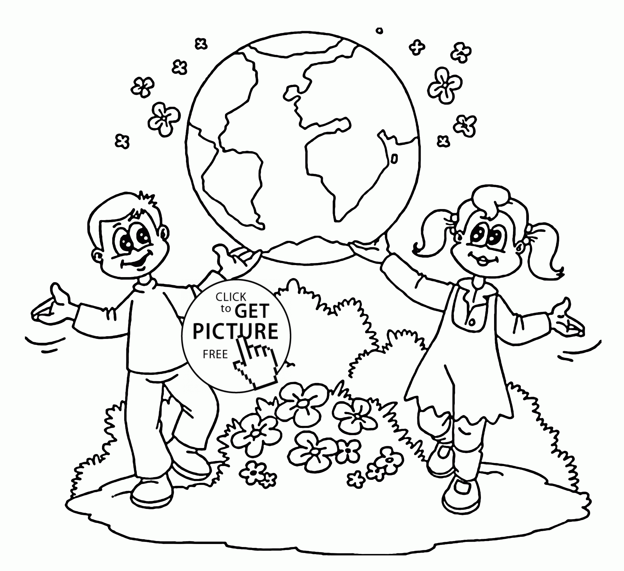 Save Earth Coloring Pages Coloring Home