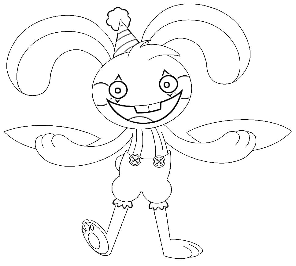 Scary Bunzo Bunny Coloring Page Free Printable Coloring Pages For Kids