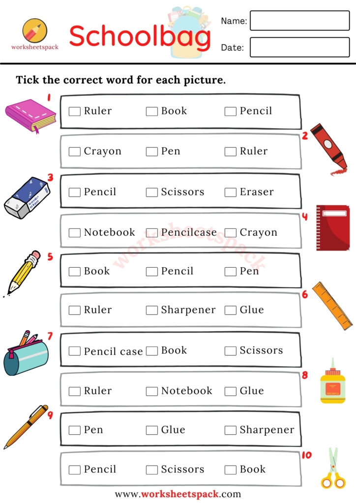 School Vocabulary Worksheets Worksheetspack Worksheets Library