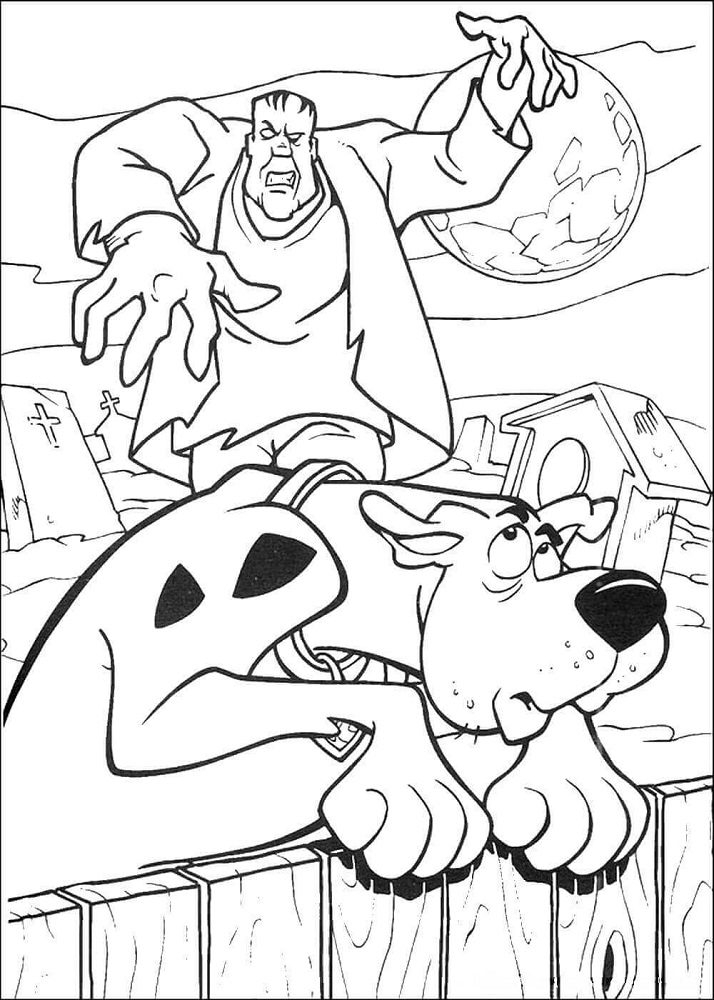 Scooby Doo On Zombie Island Coloring Pages Book For Kids 