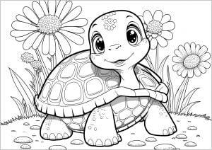 Sea Turtle Drawing Colouring Pages Free Printable Infoupdate