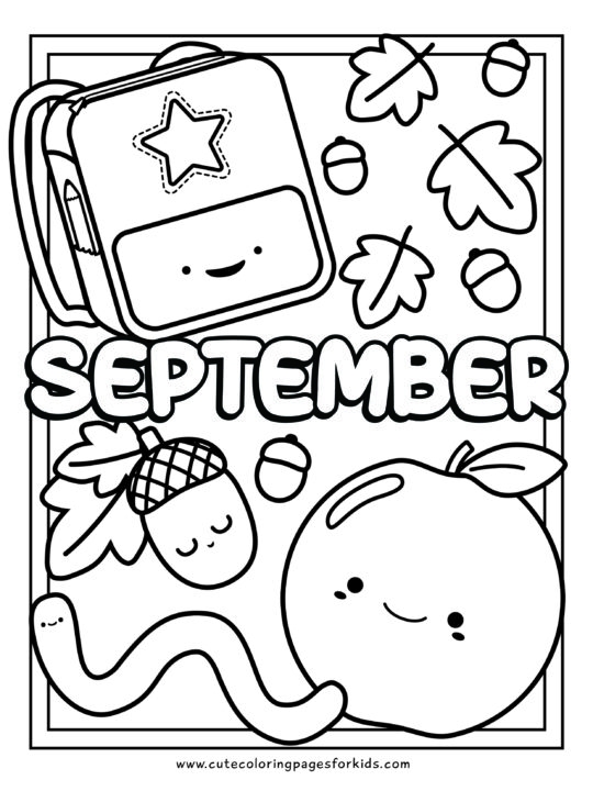 September Coloring Pages Cute Coloring Pages For Kids