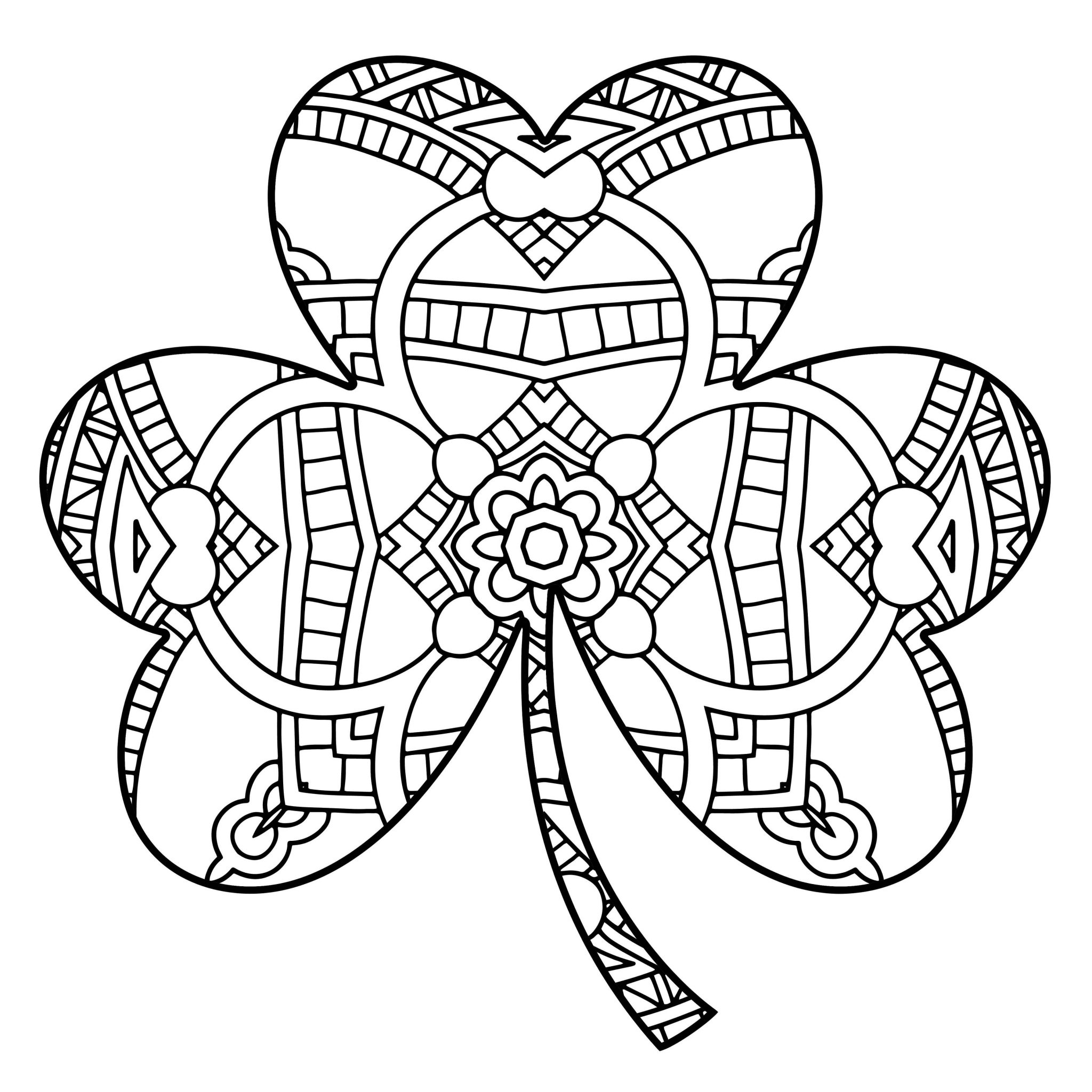 Shamrock Coloring Pages Archives 101 Coloring