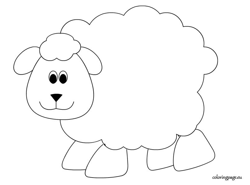 Sheep Coloring Page Coloring Page