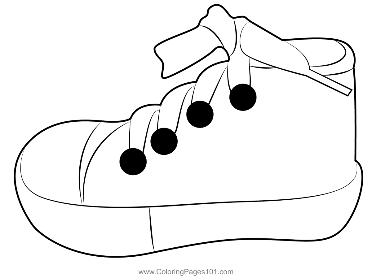Shoes For Kids Coloring Page For Kids Free Shoes Printable Coloring 