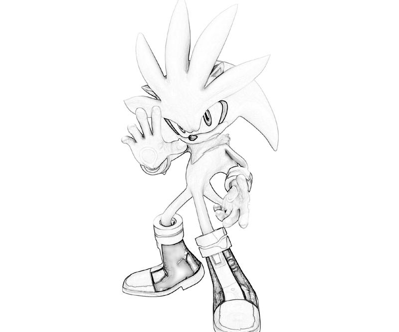 Silver Sonic Coloring Pages