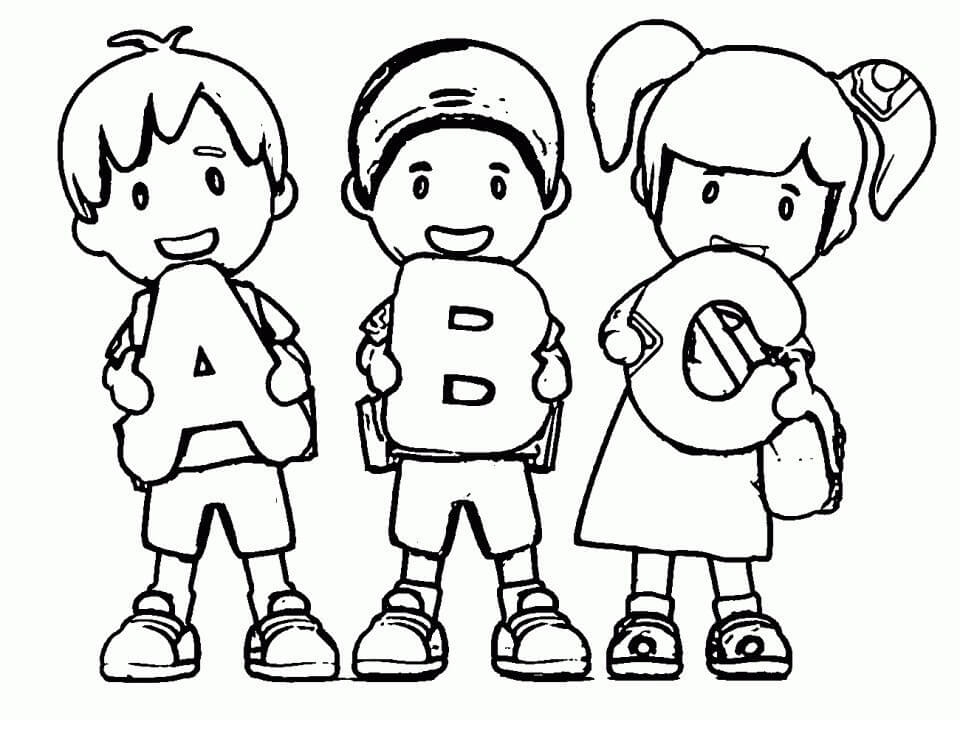 Simple ABC Coloring Page Free Printable Coloring Pages For Kids