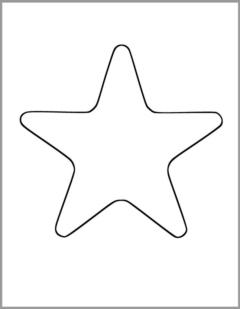 Simple Star Coloring Page Free Printable Coloring Pages For Kids