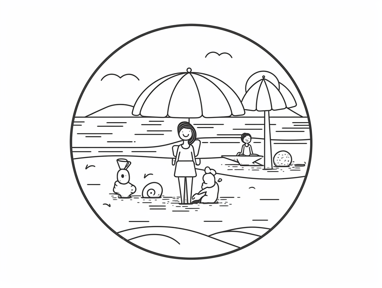 Simple Summer Coloring Sheet Coloring Page