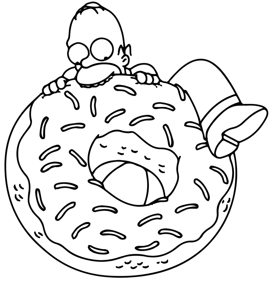 Simpsons Coloring Pages To Print Out Coloring Home