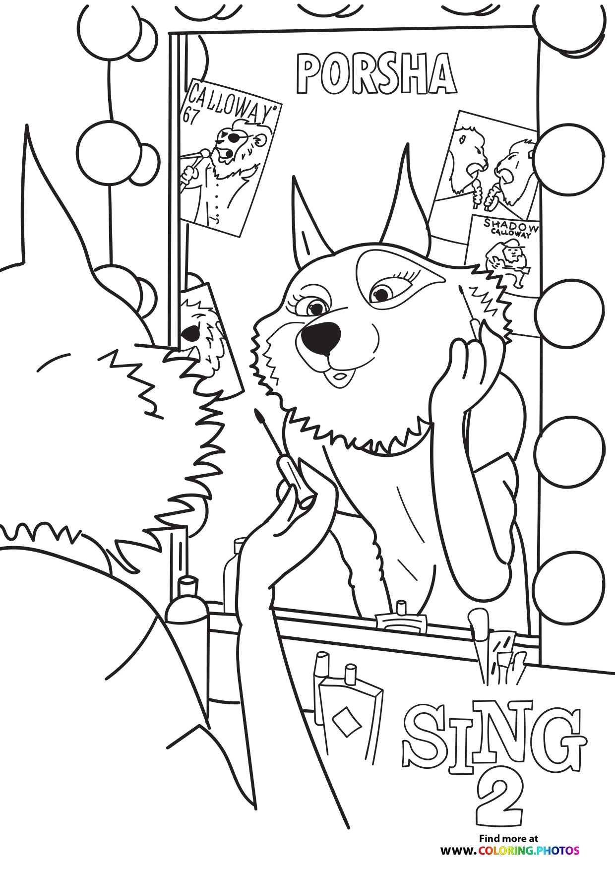 Sing 2 Coloring Pages Coloring Nation