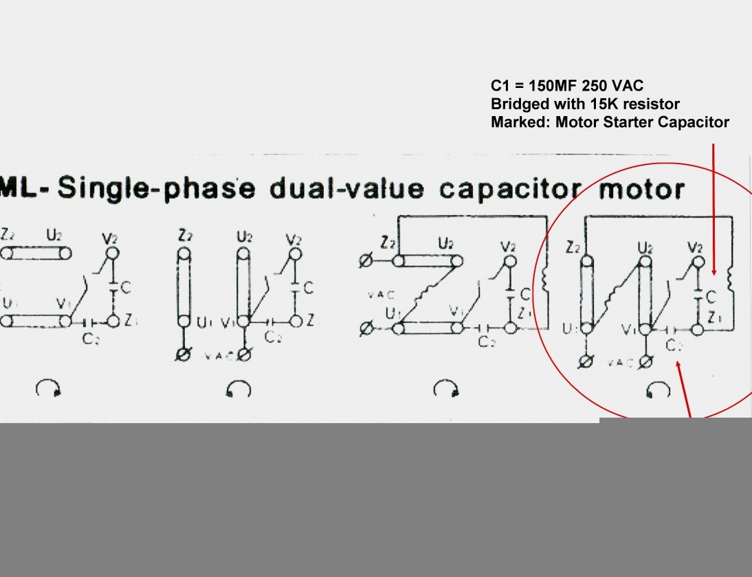 Single Phase Motor Wiring Diagram With Capacitor Start Cadician 39 s Blog