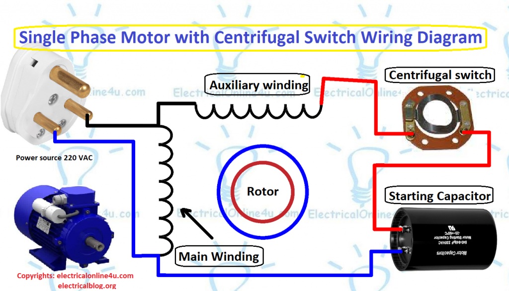 Single Phase Motor Wiring Diagram With Capacitor Start Pdf