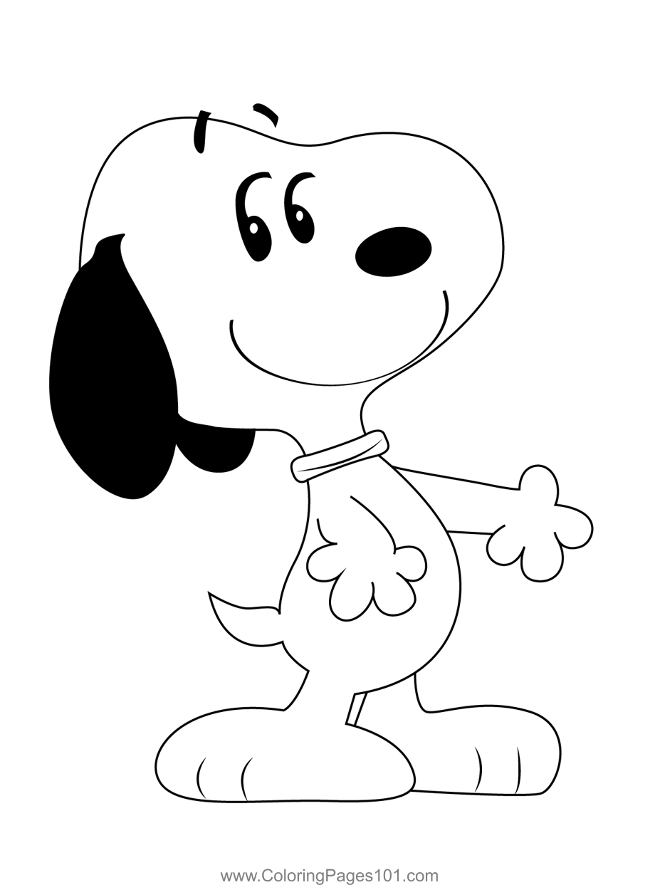 Snoopy Coloring Page For Kids Free Snoopy Printable Coloring Pages 